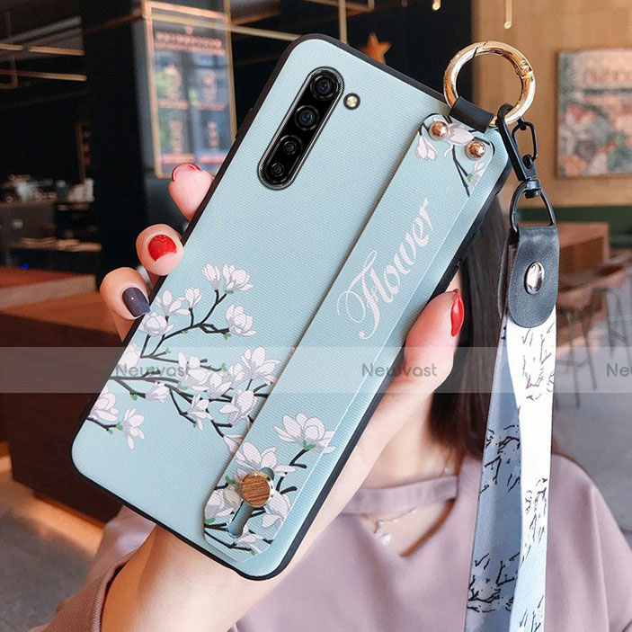 Silicone Candy Rubber Gel Flowers Soft Case Cover S02 for Oppo K7 5G