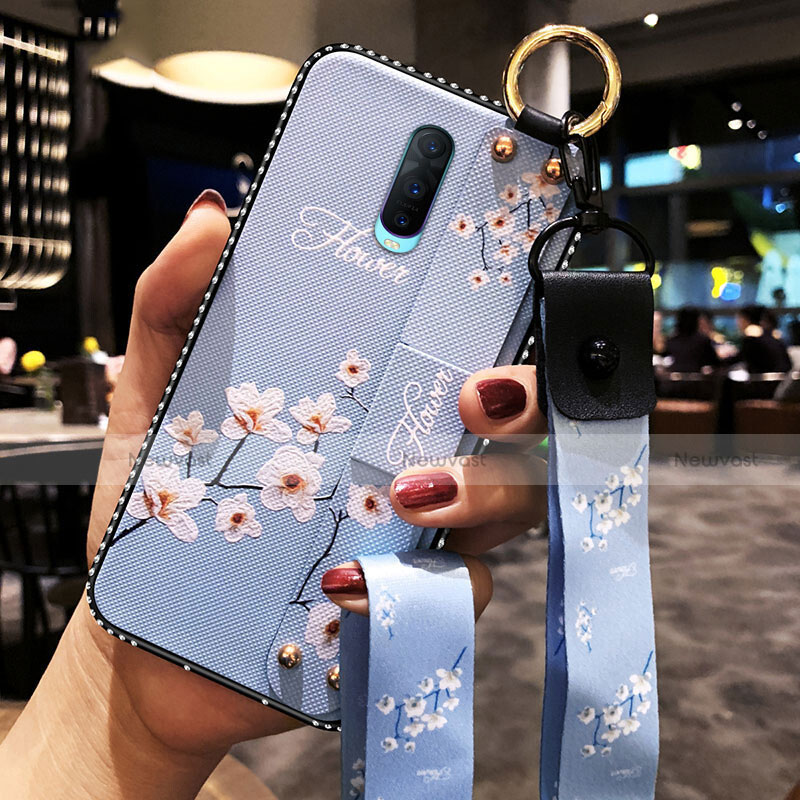 Silicone Candy Rubber Gel Flowers Soft Case Cover S02 for Oppo R17 Pro