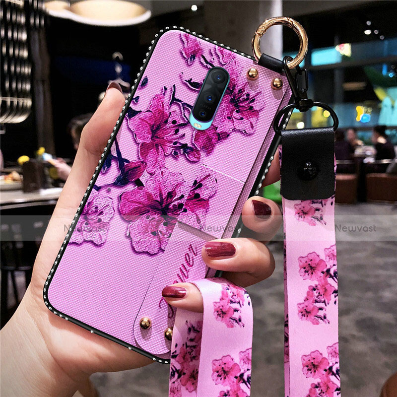 Silicone Candy Rubber Gel Flowers Soft Case Cover S02 for Oppo R17 Pro