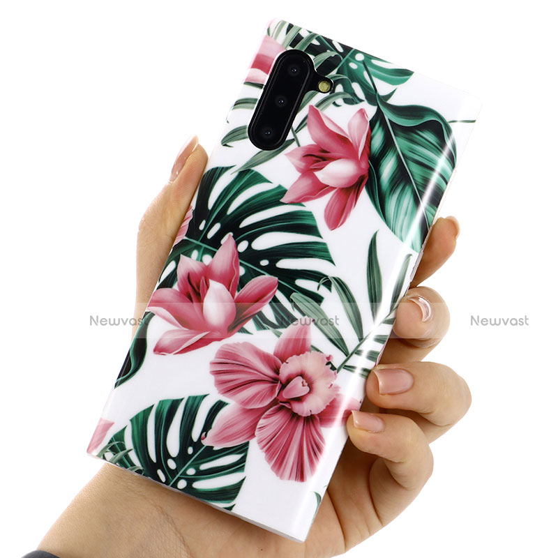 Silicone Candy Rubber Gel Flowers Soft Case Cover S02 for Samsung Galaxy Note 10 5G