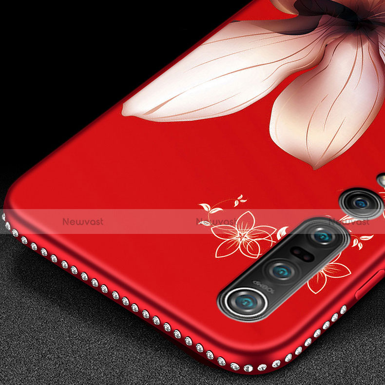 Silicone Candy Rubber Gel Flowers Soft Case Cover S02 for Xiaomi Mi 10 Pro