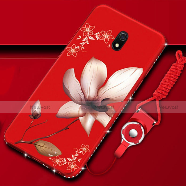 Silicone Candy Rubber Gel Flowers Soft Case Cover S02 for Xiaomi Redmi 8A