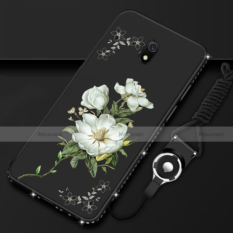 Silicone Candy Rubber Gel Flowers Soft Case Cover S02 for Xiaomi Redmi 8A