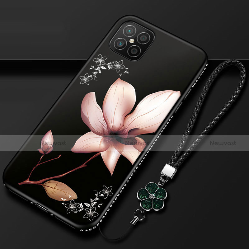 Silicone Candy Rubber Gel Flowers Soft Case Cover S03 for Huawei Nova 8 SE 5G