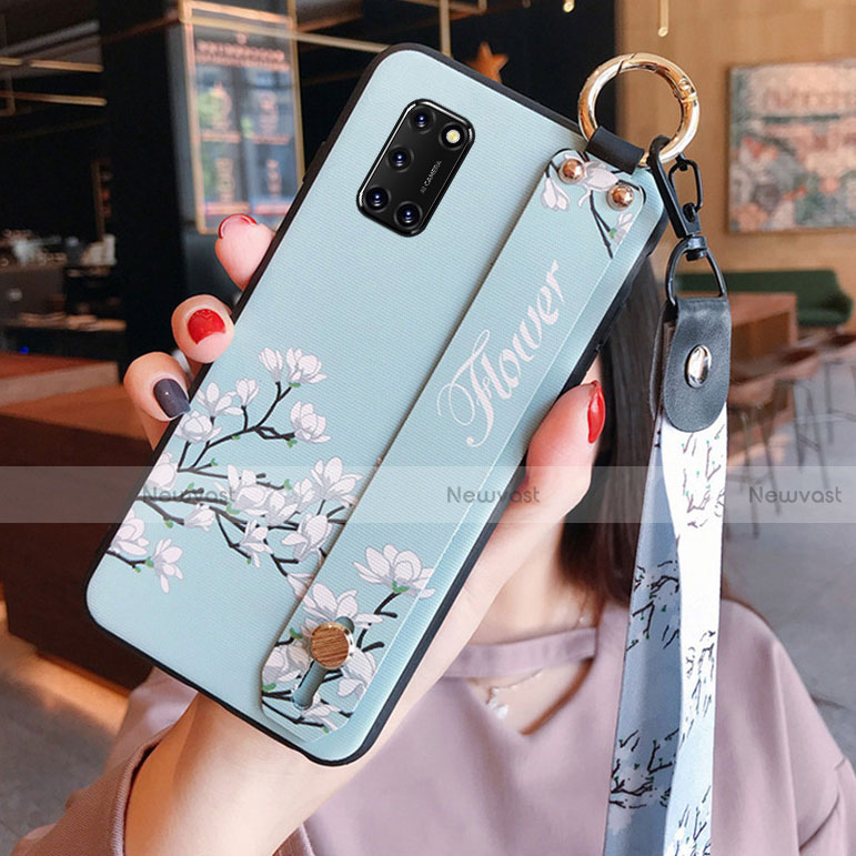 Silicone Candy Rubber Gel Flowers Soft Case Cover S03 for Oppo A52