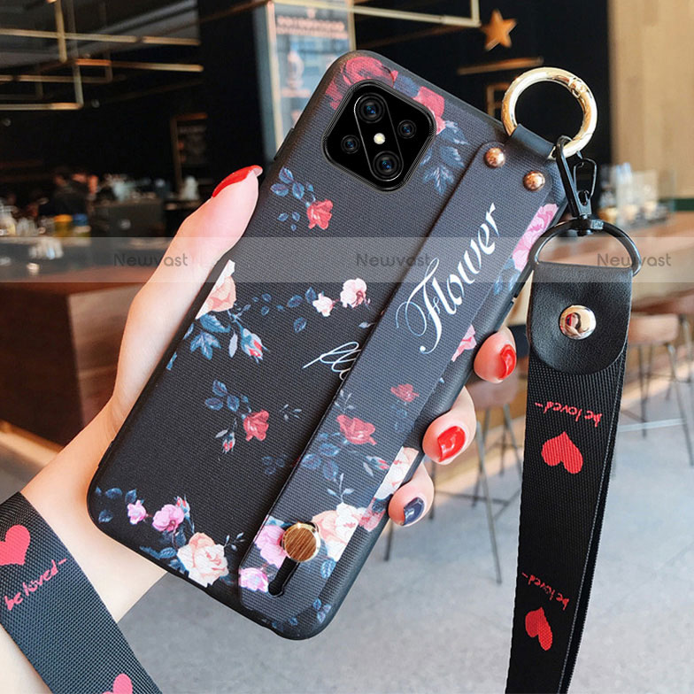 Silicone Candy Rubber Gel Flowers Soft Case Cover S03 for Oppo Reno4 Z 5G