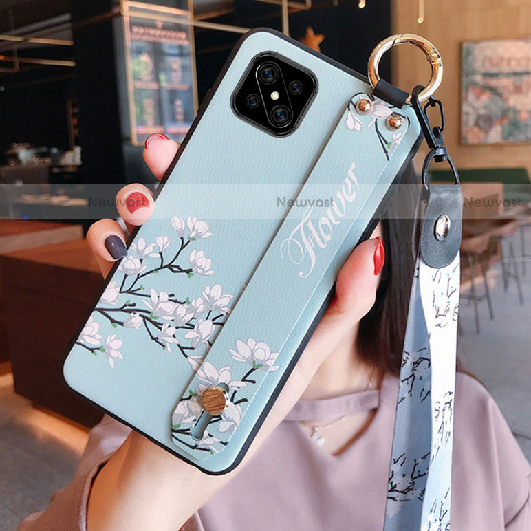 Silicone Candy Rubber Gel Flowers Soft Case Cover S03 for Oppo Reno4 Z 5G