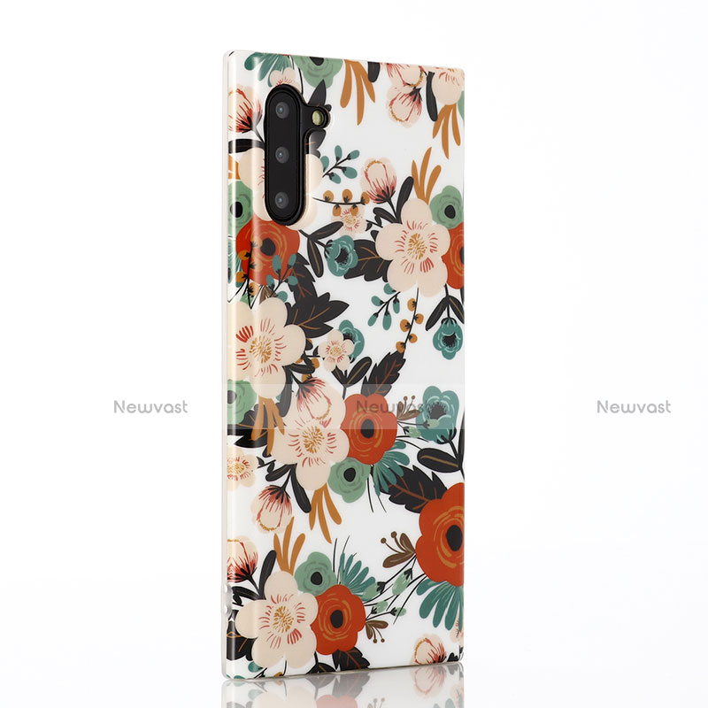 Silicone Candy Rubber Gel Flowers Soft Case Cover S03 for Samsung Galaxy Note 10 5G Mixed