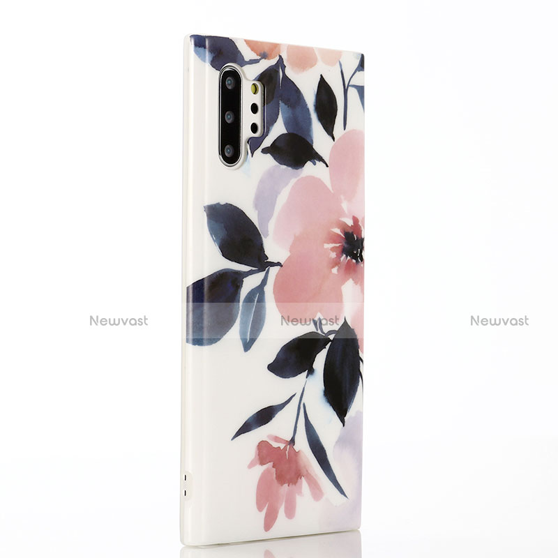 Silicone Candy Rubber Gel Flowers Soft Case Cover S03 for Samsung Galaxy Note 10 Plus