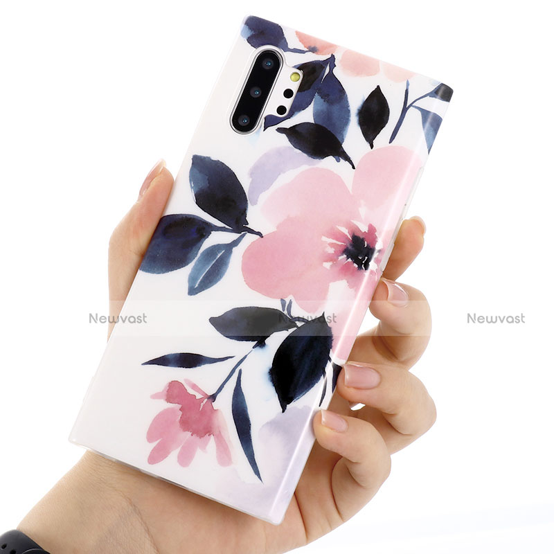Silicone Candy Rubber Gel Flowers Soft Case Cover S03 for Samsung Galaxy Note 10 Plus 5G
