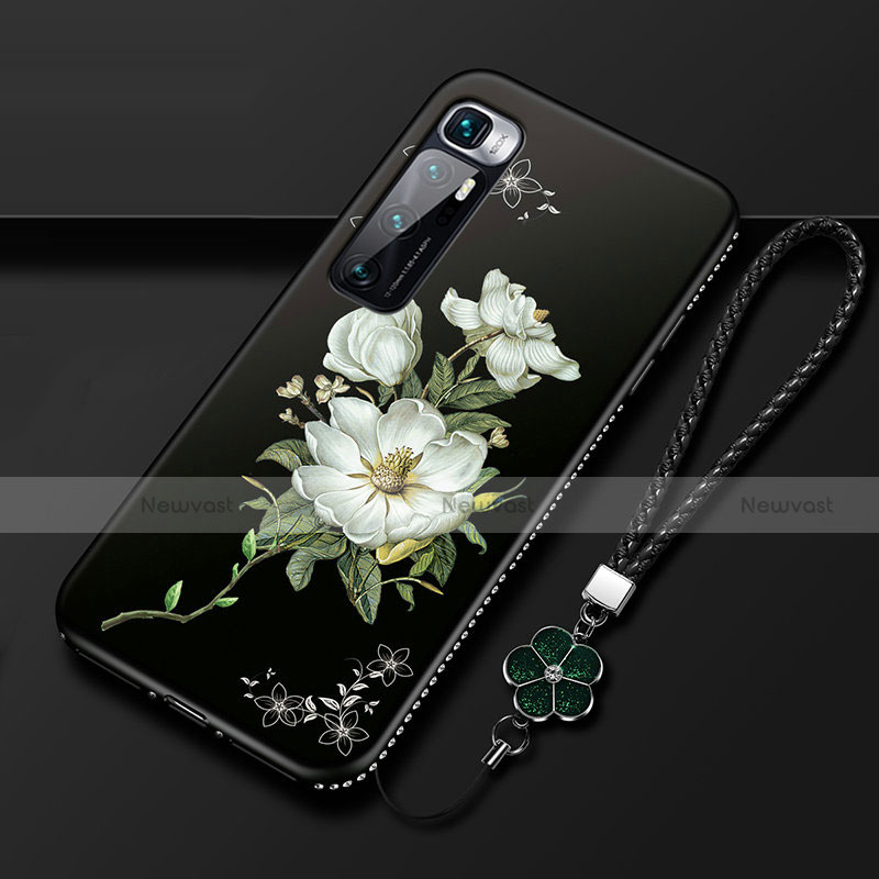 Silicone Candy Rubber Gel Flowers Soft Case Cover S03 for Xiaomi Mi 10 Ultra
