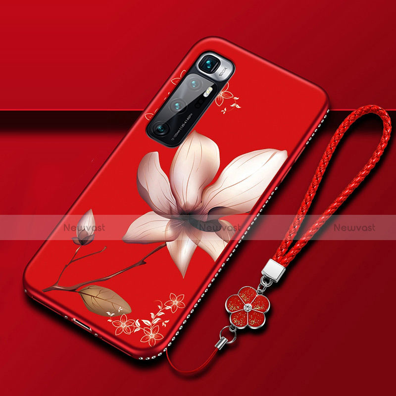 Silicone Candy Rubber Gel Flowers Soft Case Cover S03 for Xiaomi Mi 10 Ultra