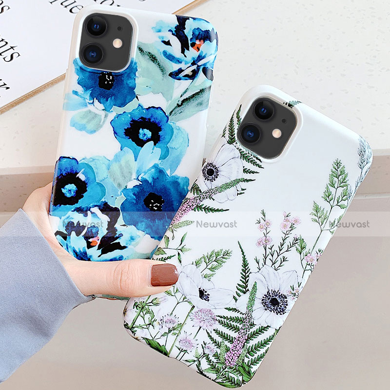 Silicone Candy Rubber Gel Flowers Soft Case Cover S05 for Apple iPhone 11