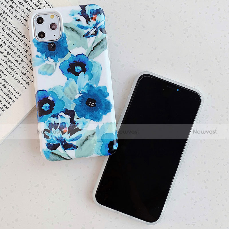 Silicone Candy Rubber Gel Flowers Soft Case Cover S05 for Apple iPhone 11 Pro Max