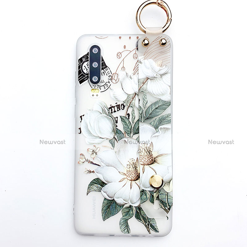 Silicone Candy Rubber Gel Flowers Soft Case Cover S05 for Huawei P30