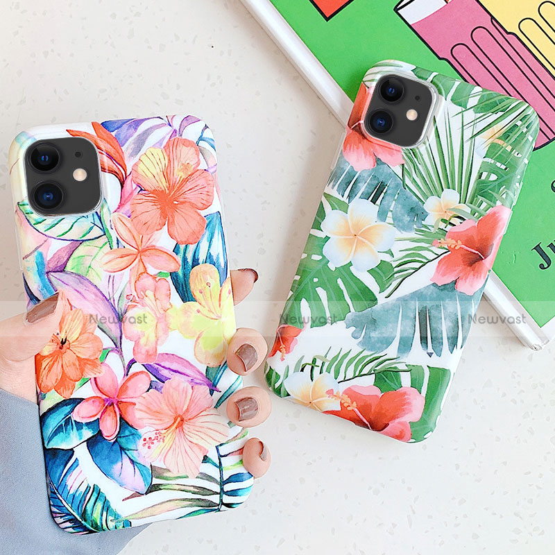 Silicone Candy Rubber Gel Flowers Soft Case Cover S06 for Apple iPhone 11