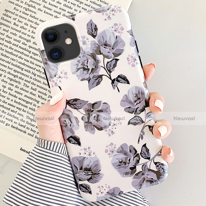 Silicone Candy Rubber Gel Flowers Soft Case Cover S07 for Apple iPhone 11