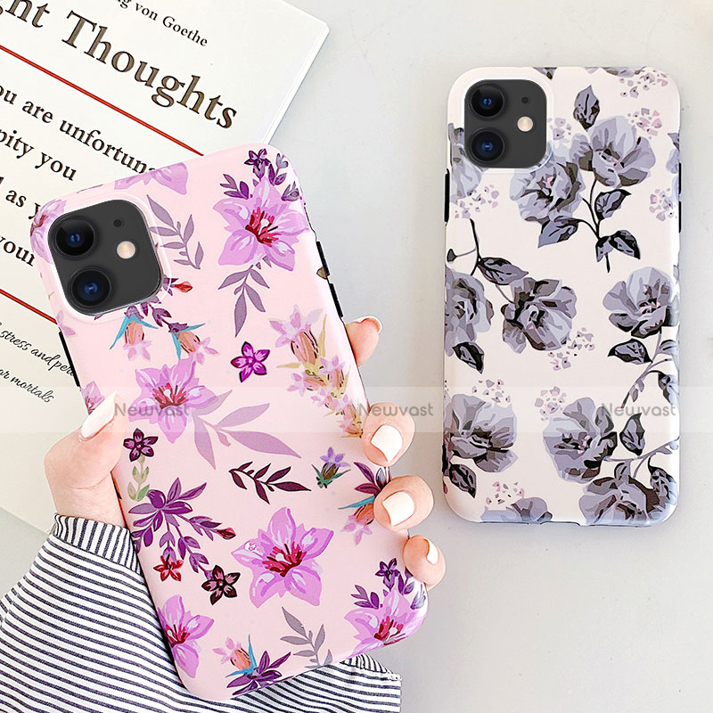 Silicone Candy Rubber Gel Flowers Soft Case Cover S07 for Apple iPhone 11