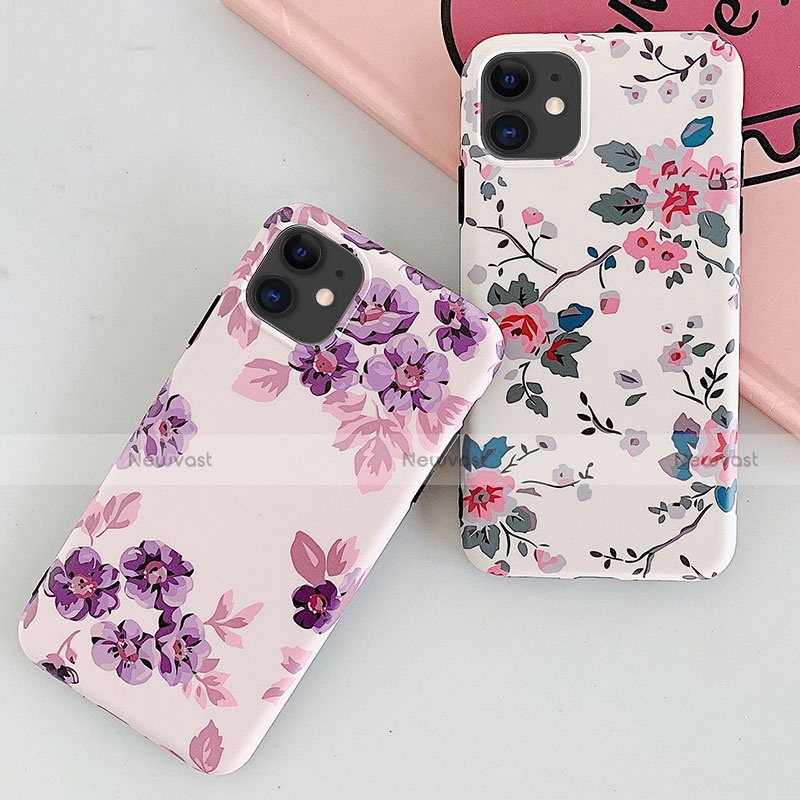 Silicone Candy Rubber Gel Flowers Soft Case Cover S08 for Apple iPhone 11