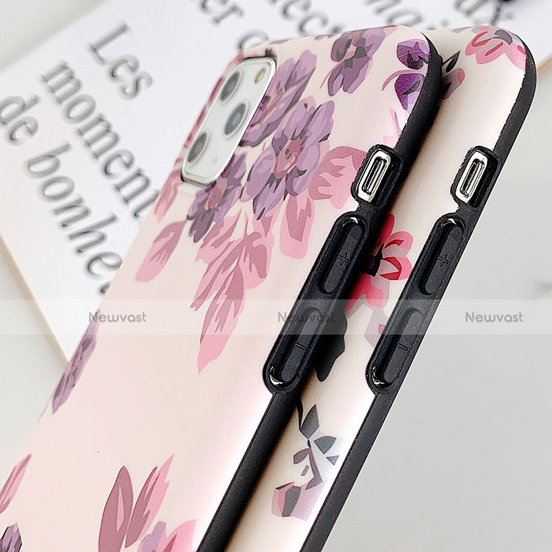 Silicone Candy Rubber Gel Flowers Soft Case Cover S08 for Apple iPhone 11 Pro Max