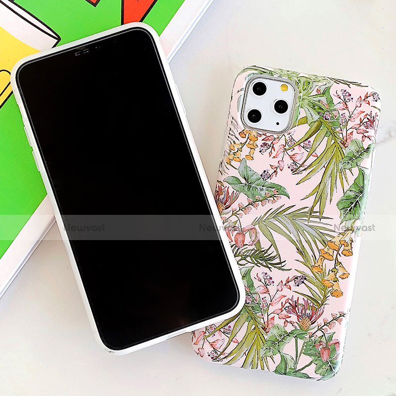 Silicone Candy Rubber Gel Flowers Soft Case Cover S09 for Apple iPhone 11 Pro
