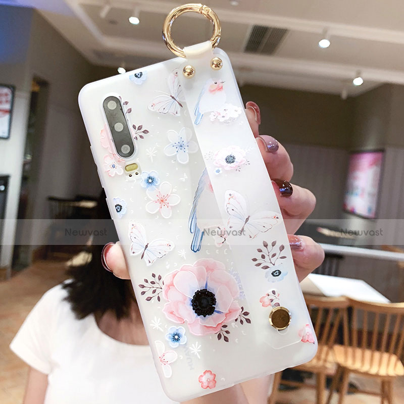 Silicone Candy Rubber Gel Flowers Soft Case Cover S10 for Huawei P30