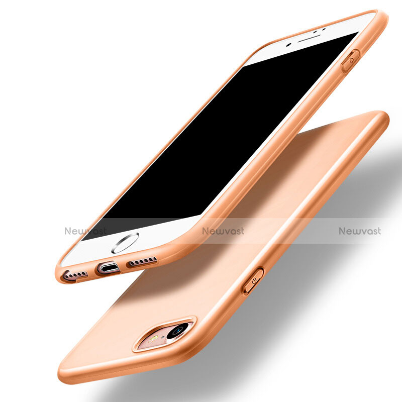 Silicone Candy Rubber Gel Soft Case for Apple iPhone SE3 2022 Orange
