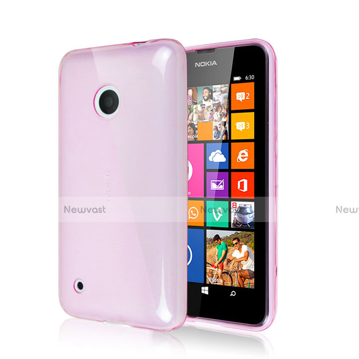 Silicone Candy Rubber Gel Soft Case for Nokia Lumia 530 Pink