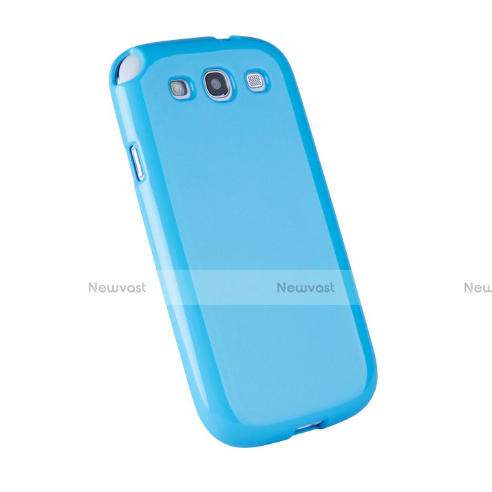 Silicone Candy Rubber Gel Soft Case for Samsung Galaxy S3 i9300 Blue