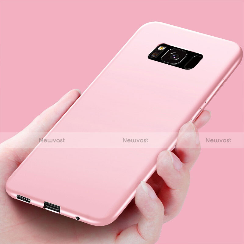 Silicone Candy Rubber Gel Soft Case for Samsung Galaxy S8 Rose Gold