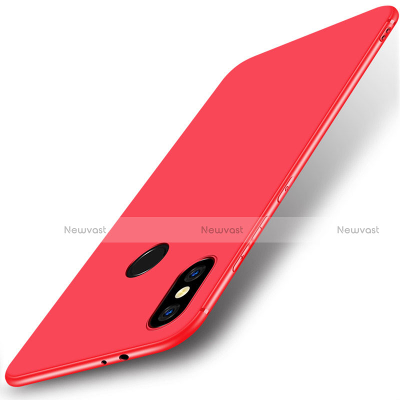 Silicone Candy Rubber Gel Soft Case for Xiaomi Mi 6X Red