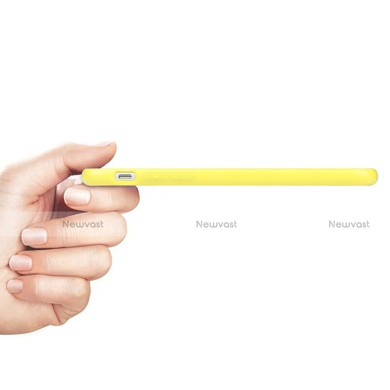 Silicone Candy Rubber Gel Soft Case With Hole for Apple iPhone 6 Yellow