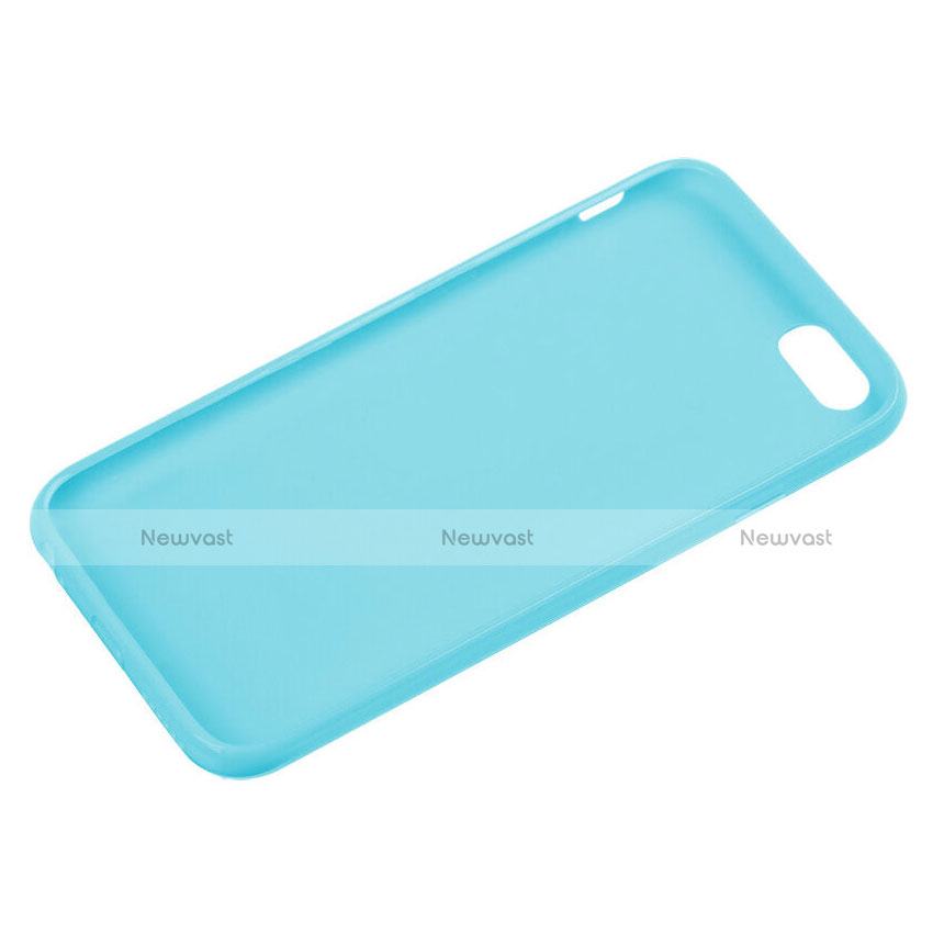 Silicone Candy Rubber Gel Soft Cover for Apple iPhone 6S Sky Blue