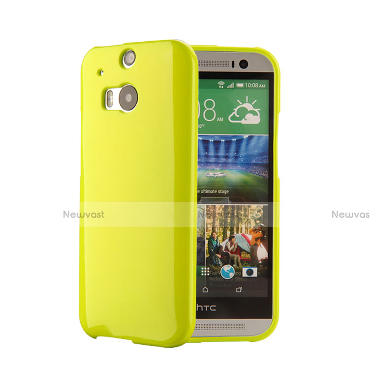 Silicone Candy Rubber Gel Soft Cover for HTC One M8 Green