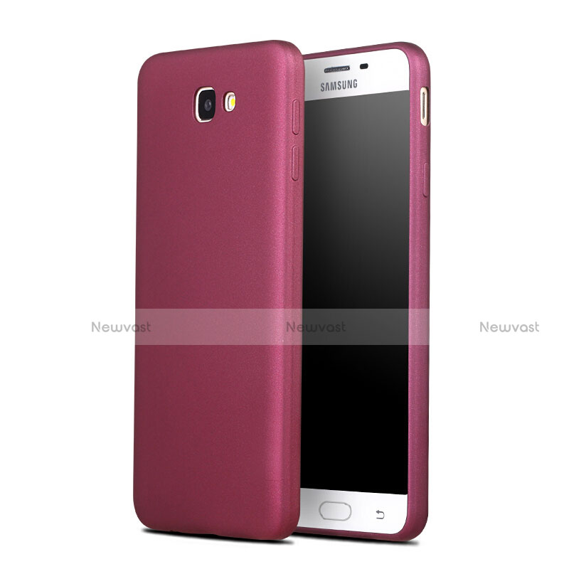 Silicone Candy Rubber Gel Soft Cover for Samsung Galaxy J7 Prime Red