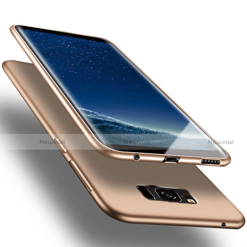 Silicone Candy Rubber Gel Soft Cover for Samsung Galaxy S8 Gold