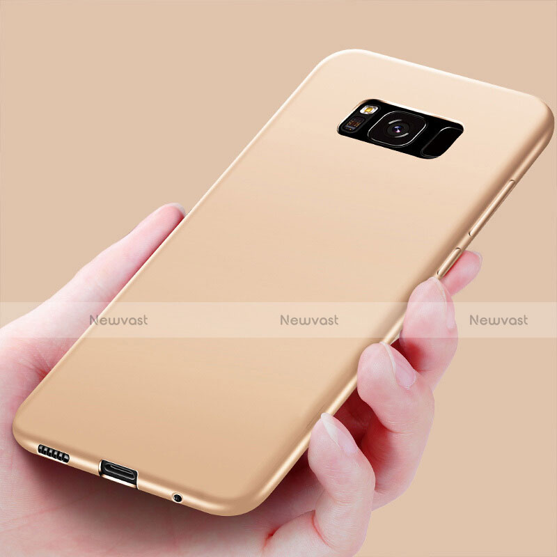 Silicone Candy Rubber Gel Soft Cover for Samsung Galaxy S8 Gold