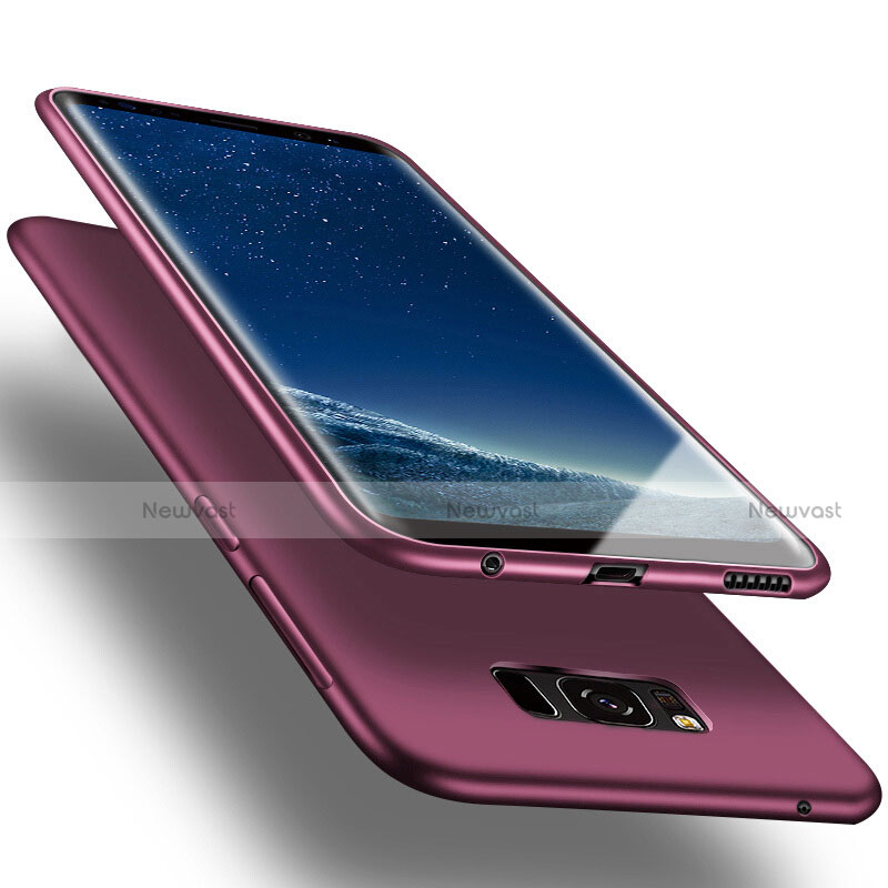Silicone Candy Rubber Gel Soft Cover for Samsung Galaxy S8 Plus Purple