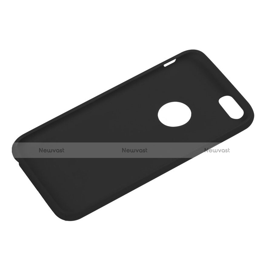 Silicone Candy Rubber Gel Soft Cover With Hole for Apple iPhone 6 Black