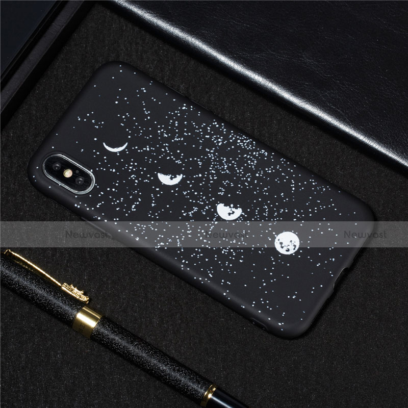 Silicone Candy Rubber Gel Starry Sky Soft Case Cover for Apple iPhone X