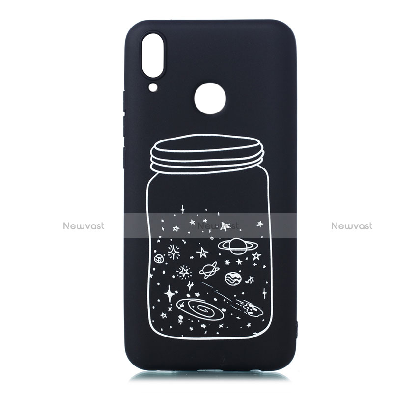 Silicone Candy Rubber Gel Starry Sky Soft Case Cover for Huawei Enjoy 9 Plus White