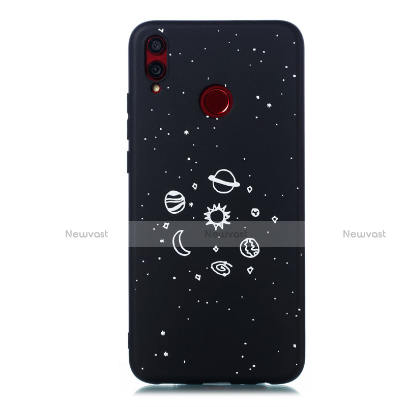 Silicone Candy Rubber Gel Starry Sky Soft Case Cover for Huawei Honor V10 Lite Black