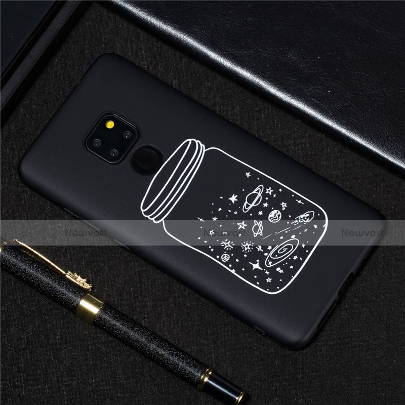 Silicone Candy Rubber Gel Starry Sky Soft Case Cover for Huawei Mate 20