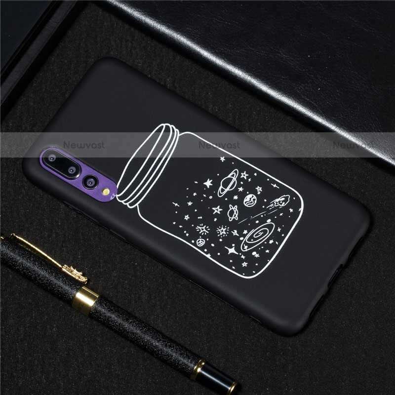 Silicone Candy Rubber Gel Starry Sky Soft Case Cover for Huawei P20 Pro