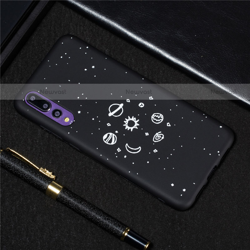 Silicone Candy Rubber Gel Starry Sky Soft Case Cover for Huawei P20 Pro