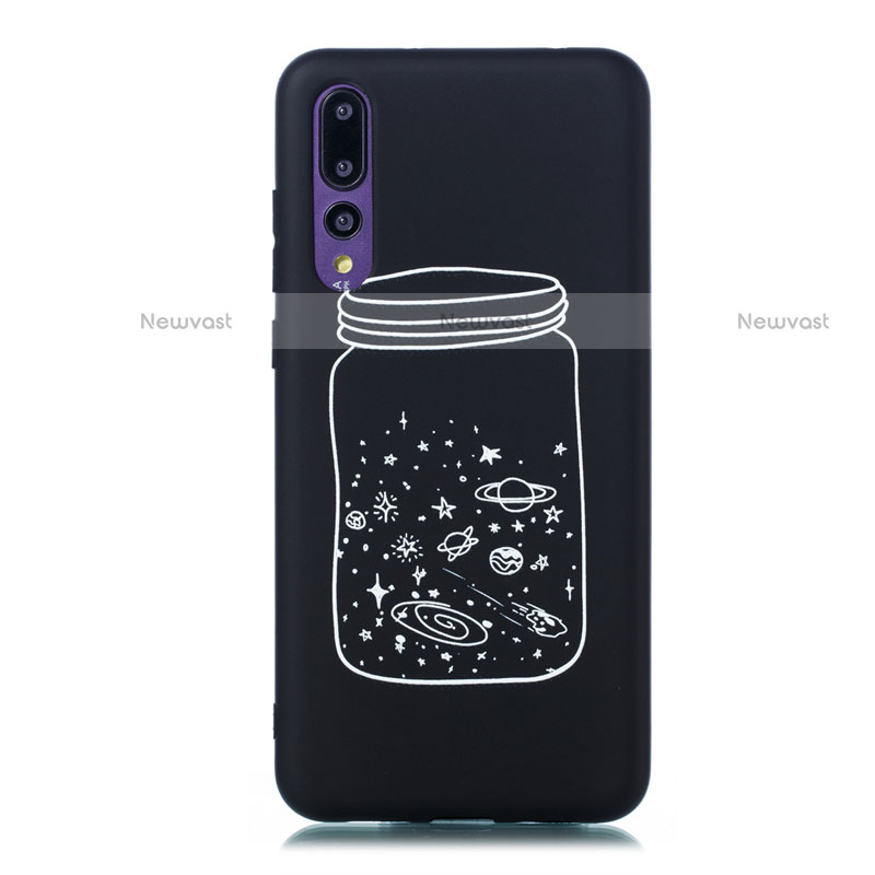 Silicone Candy Rubber Gel Starry Sky Soft Case Cover for Huawei P20 Pro White