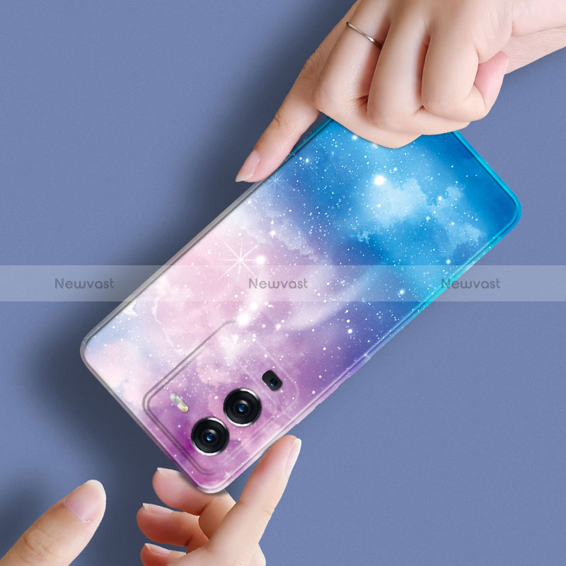 Silicone Candy Rubber Gel Starry Sky Soft Case Cover for Vivo V25 Pro 5G