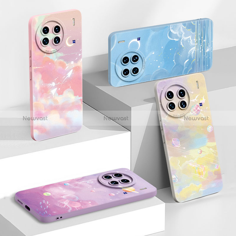 Silicone Candy Rubber Gel Starry Sky Soft Case Cover for Vivo X90 Pro 5G