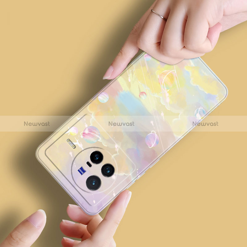 Silicone Candy Rubber Gel Starry Sky Soft Case Cover S01 for Vivo X80 5G
