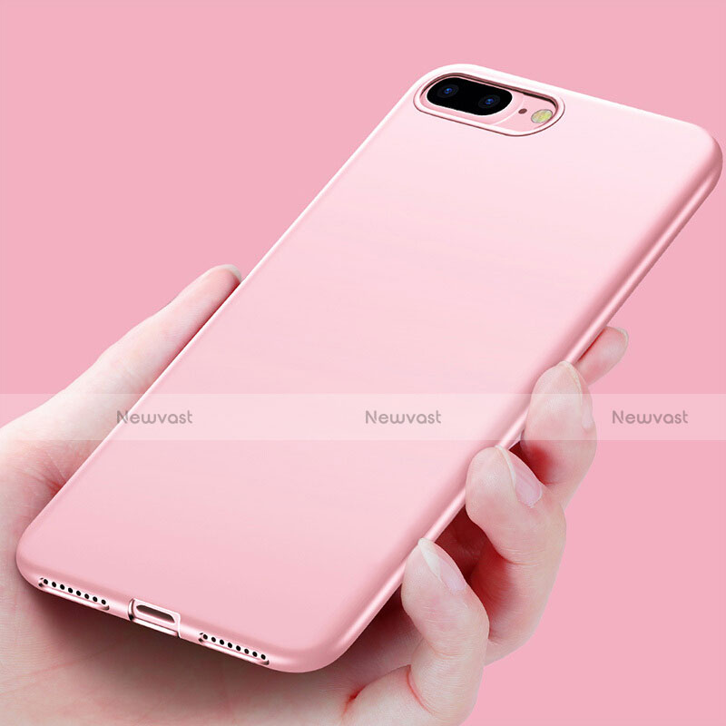 Silicone Candy Rubber Soft Case Gel for Apple iPhone 8 Plus Pink